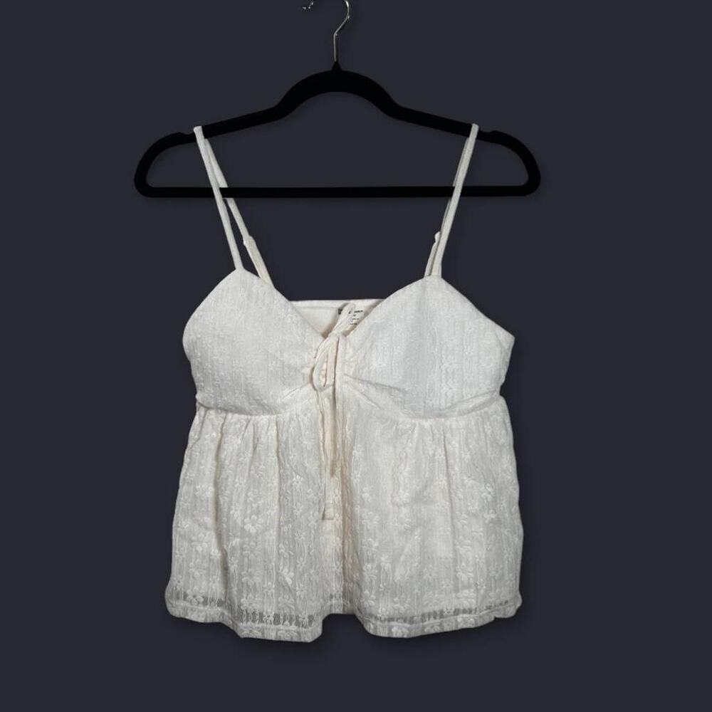 Y2K Style Milkmaid Lace Babydoll
Cottagecore Lace Top Size Medium
Fairy Top